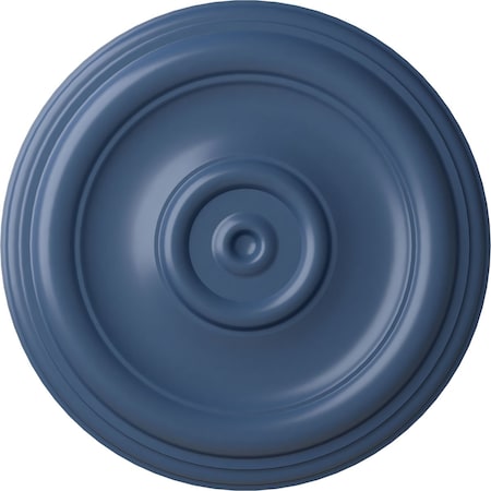 Ekena Millwork Traditional Ceiling Medallion (Fits Canopies up to 2 3/4"), Hand-Painted Americana, 12"OD x 1"P CM12TRAMF